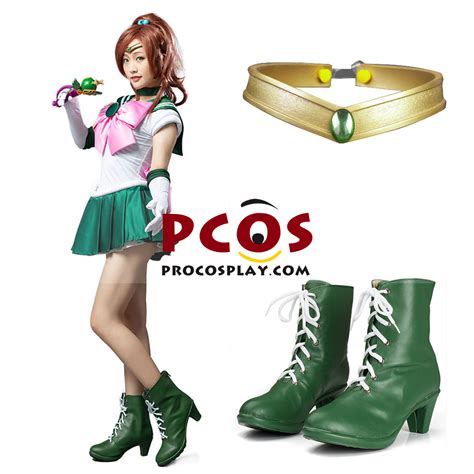 Sailor Moon Sailor Jupiter Kino Makoto Cosplay Costume Set Mp000292