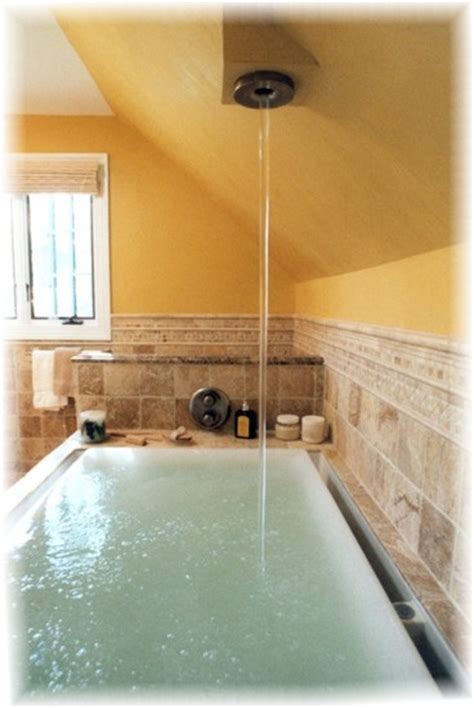 Summer infant right height bathtub. Kohler Soak Tub. The water over flows to create a ...