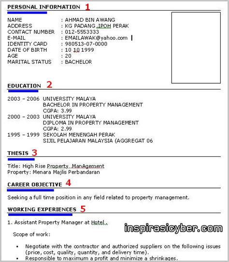 Resume lengkap untuk memohon kerja pelajar latihan contoh resume lepasan spm kemaskini terkini contoh resume. Resume Format: Download Format Resume Kerajaan