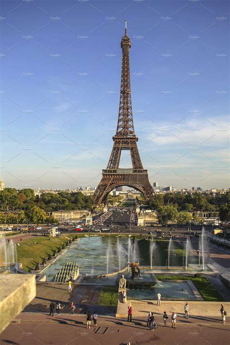 Eiffel Tower In Paris High Quality Architecture Stock Photos