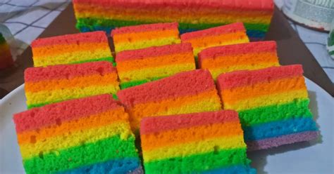 Resep Rainbow Cake Kukus Oleh Eva Yuliana Cookpad