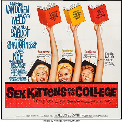 Sex Kittens Go To College Allied Artists 1960 Six Sheet 785 Lot 51395 Heritage Auctions