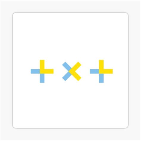 Tomorrow X Together Txt Logo Sticker By Kpop Stop Redbubble