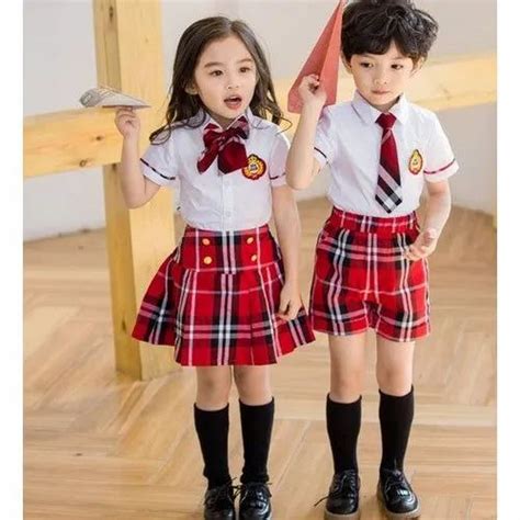 Kids Cotton School Uniform At Rs 500set Kids School Uniforms In