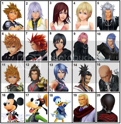 Kingdom Hearts Major Characters Picture Quiz By Monji