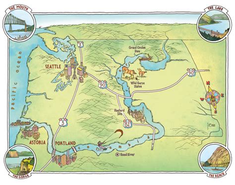 Columbia River Map 1803 Dream To Meet