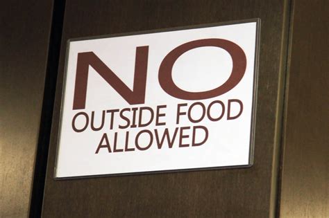 Lynch sign 14 in x 10 in please no food or drink allowed sign. | The best english essays