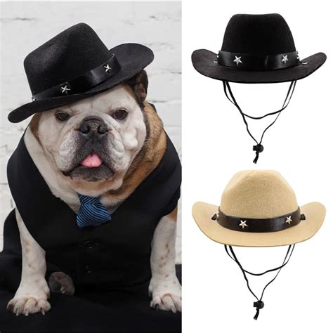Fashion Dog Cowboy Hat Dogs Cat Outdoor Hats Caps For Small Etsy