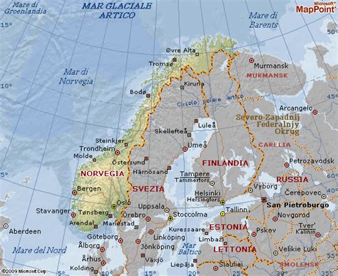 Cartina Geografica Della Norvegia