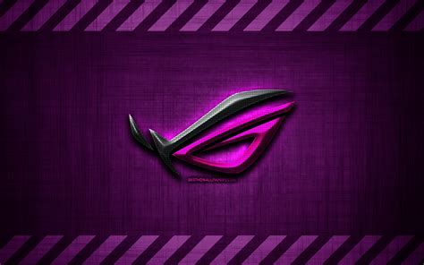 Download Wallpapers Nvidia Logo 4k Purple Metal Background Grunge