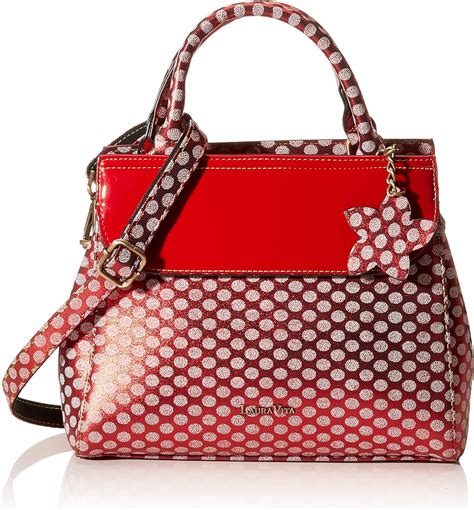 Laura Vita 3305 Womens Top Handle Bag Red Rouge 13x23x29