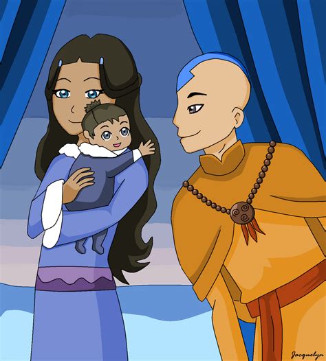 Katara And Aang With Tenzin By Jackie Lyn On Deviantart