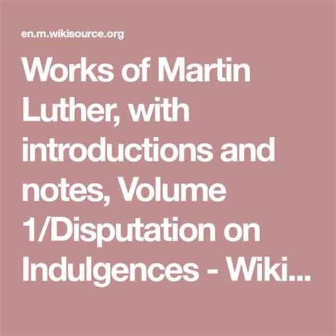 Works Of Martin Luther With Introductions And Notes Volume 1