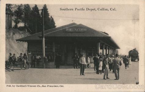 Southern Pacific Depot Colfax Ca Postcard