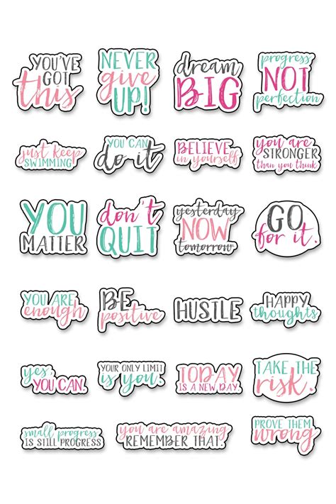Motivational Stickers Pinterest 2 Mom Envy