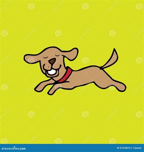 Dog Jumping 2 Stock Vector Illustration Of Domestic 51610819