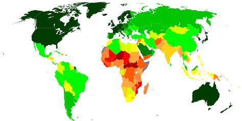 Nations Online World Map Of Human Development Index Hdi 2018
