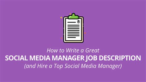 Social Media Manager Job Description Guide Tips Templates And Tools