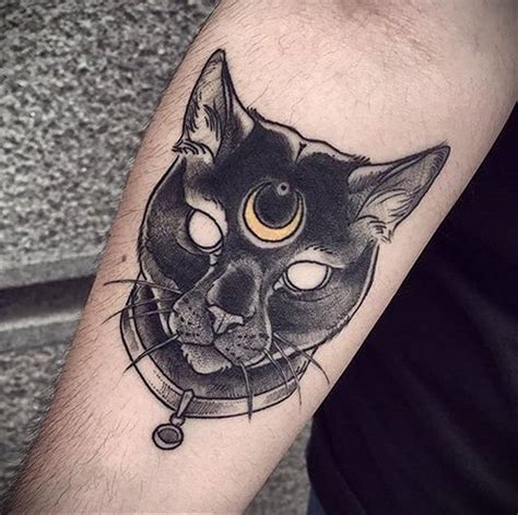 Black Cat Tattoo 03122019 №004 Cat Tattoo