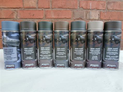 Army Spray Paint Cans 400ml Military Spec Paint Industrial Nato Us