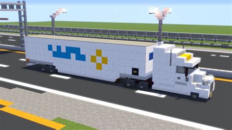 Walmart Semi Trailer Truck Minecraft Project Minecraft Car Minecraft