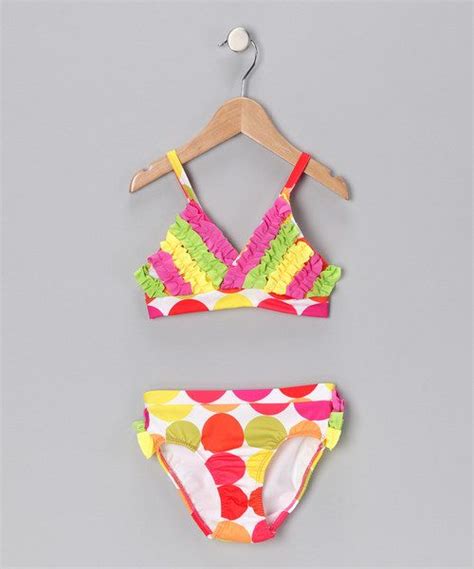 Take A Look At This Citrus Tropical Dot Bikini Toddler And Girls On