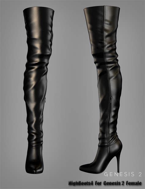 High Boots 4 For Genesis 2 Females Daz 3d