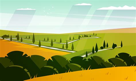 Vector Field Landscapes On Behance