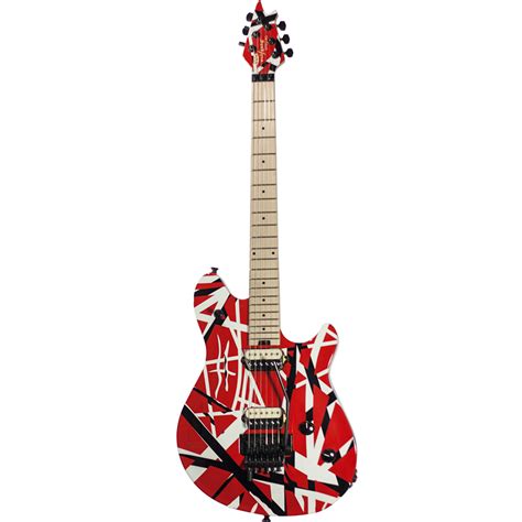 Evh Wolfgang Special Striped Red Black And White Limited Edition 6