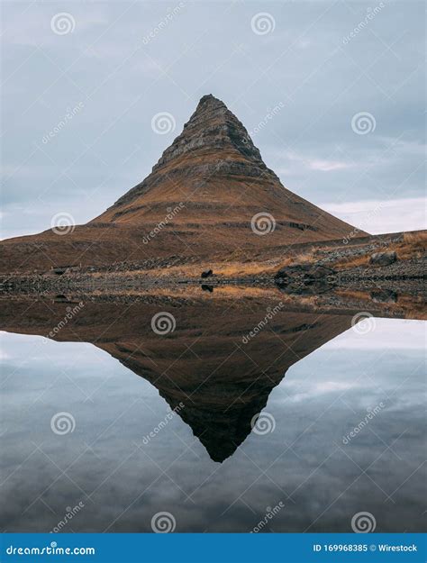 Kirkjufell Mountain Near The Snaefellsjokull National Park Iceland