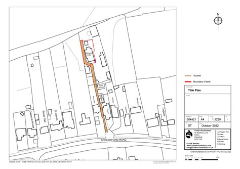 Land Registry Compliant Title Plan Towers Richardson