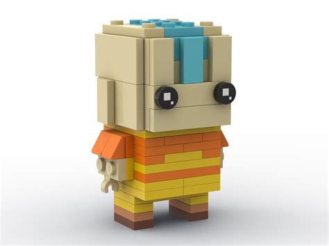 Lego Moc Aang Brickheadz By Zeah Rebrickable Build With Lego