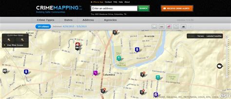 Crime Mapping Columbia Tn
