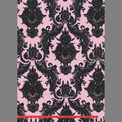 48 Pink And Black Damask Wallpaper Wallpapersafari