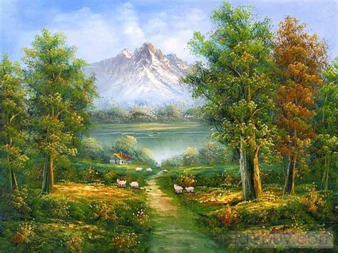 Classic Mountain Landscape Oil Painting Landscape Artist Landscape