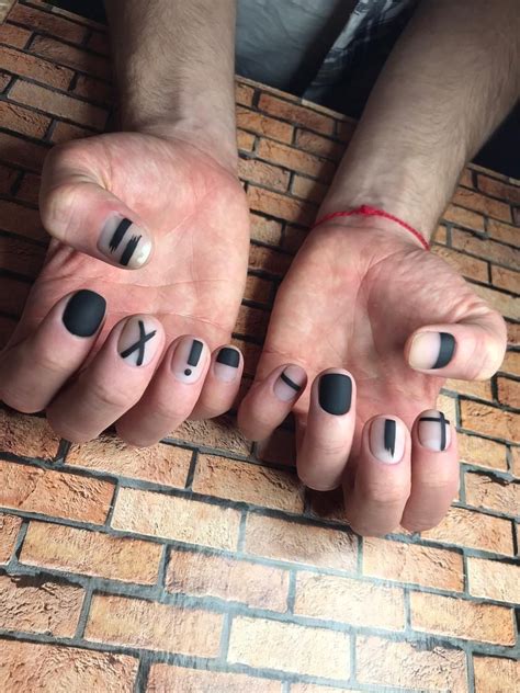 Men s nail design Manicura de uñas Manicura Diseños de uñas mate