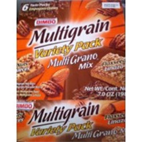 Sweet Baked Goods Bimbo Bars Variety Pack Multigrain Nut Multigrain