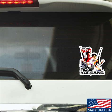 Roof Koreans Sticker And Decal Ballistic Ink
