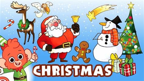 Vector clip art illustrations with simple gradients. Christmas Cartoons for kids | Merry Xmas video for ...