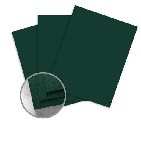 Emerald Green Card Stock 35 X 23 In 100 Lb Cover Linen 30 Recycled