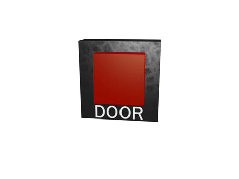 I Made A Front View Of The Fnaf1 Door Button In Blender