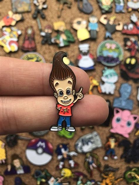 Jimmy Neutron 90s Cartoon Custom Enamel Pin Pins Pin Badge Etsy