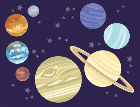 Diy Printable Solar System 8 Planets For Your Outer Space Etsy Outer