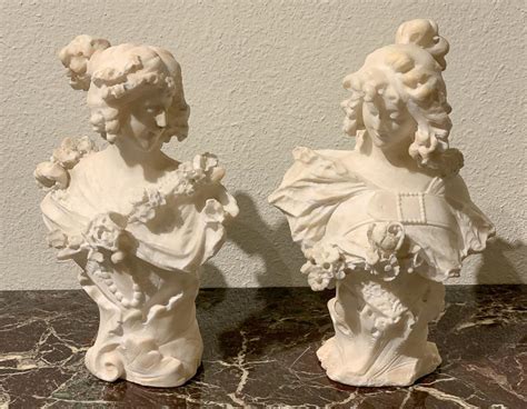 Pair Of French Marble Busts