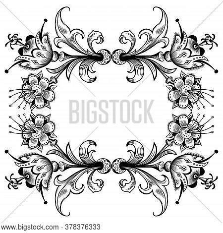 Floral Hand Drawn Vector Photo Free Trial Bigstock