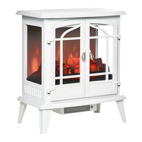 Homcom Electric Fireplace Heater Freestanding Fireplace Stove With
