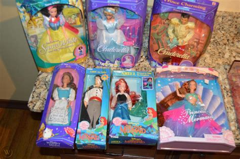 Barbies And Disney Dolls Still In Box Late 1990s To