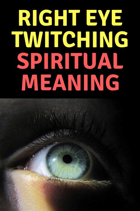 right eye twitching spiritual meaning for male eyesclinic