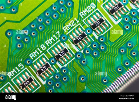 Electronic Circuit Board Closeup Stock Photo Alamy