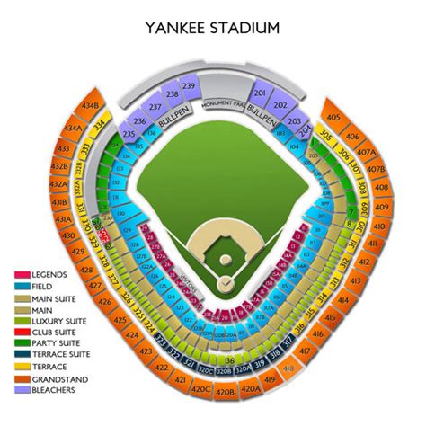 31 Yankee Stadium Seat Map Maps Database Source